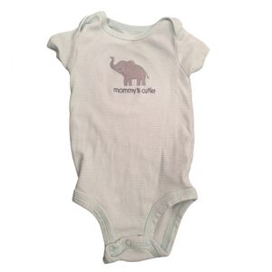 5/$15 Baby Boy Simple Joys Carter's 3-6 Month Short Sleeve Onesie-Stripes